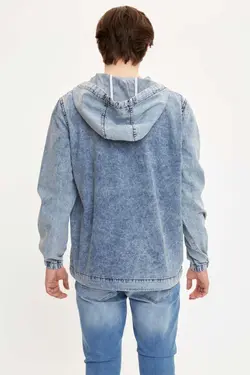 کت جین فصلی کلاهدار برند Defacto کد 1645297799