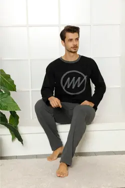 لباس راحتی نخی آستین بلند برند Ayans Pijama کد 1645193002