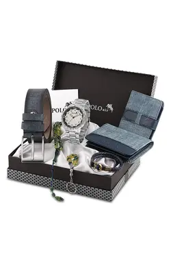 دستبند جا کلیدی کیف پول ساعت مچی کمربند دار مردانه برند polo air کد 1644816643