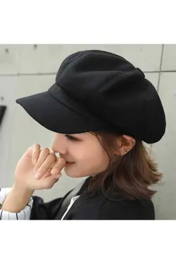 کلاه زنانه مشکی برند angel stayl کد 1668712635