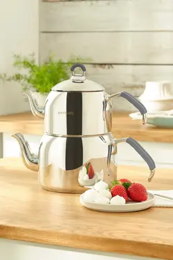 ست کتری بخار حرفه ای بلند لژدار آناتولیا طوسی با کاتر برند Emsan کد 1668711485