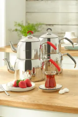 ست کتری بخار حرفه ای بلند لژدار آناتولیا طوسی با کاتر برند Emsan کد 1668711485