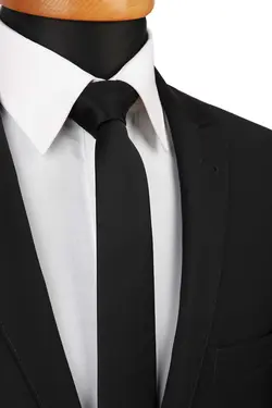 کراوات ساده ساتن مشکی برند La Pescara کد 1668699428