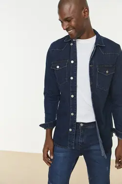 پیراهن کت متناسب مردانه برند TRENDYOL MAN کد 1644392178