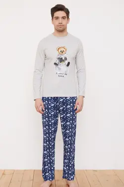 لباس راحتی مردانه طوسی برند Katia &amp; Bony کد 1644206290