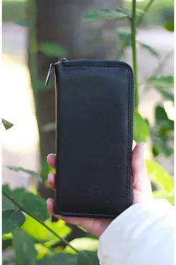 کیف پول جا کارتی طبیعی قسمته مشکی برند Newish Polo کد 1644209653