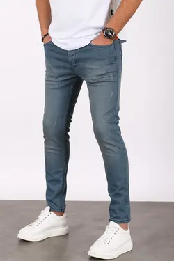 جین مردانه اندامی آبی برند Madmext کد 1643635452