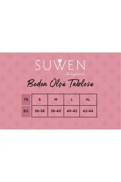 لباس شب مشکی برند Suwen کد 1643427957