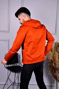 بارانی کلاهدار مردانه رنگی نارنجی برند ParsStore کد 1642743965