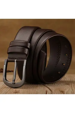 کمر کمربند مردانه جین قهوه ای تیره سانتی متر برند NESİL DERİ کد 1642607950