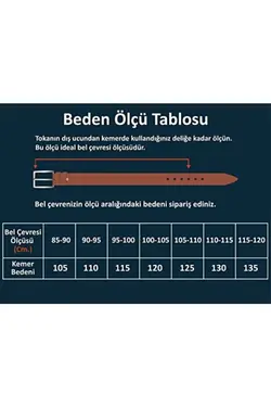 کمر کمربند مردانه جین قهوه ای تیره سانتی متر برند NESİL DERİ کد 1642607950