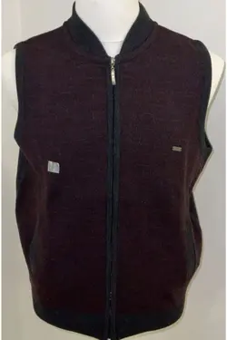 جلیقه بدون آستین طرح‎دار مربع زرشکی برند TREND کد 1642526961