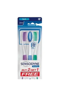 مسواک ست حساس 3تایی برند Sensodyne کد 1641682753