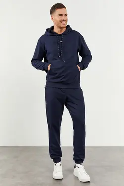 ست لباس راحتی گشاد کلاهدار مردانه پاچه لاستیک جیبدار برند Tommy Life کد 1641077588