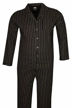 لباس راحتی پنبه راه‎راه سایز بزرگ مشکی برند FaLa Jeans کد 1640767272