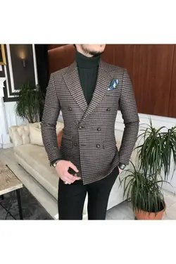 کت زمستانی اسلیم فیت مردانه تک نفره ایتالیایی چند رنگ برند TerziAdemAltun کد 1640454262