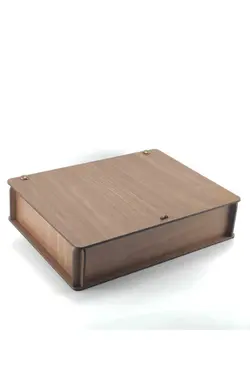 ست کراوات جعبه‎دار چوب ویژه سرمه ای برند PİERRONİ کد 1668896768