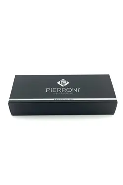 کراوات با دستمال طرح‎دار فیروزه ای قهوه برند PİERRONİ کد 1668896765