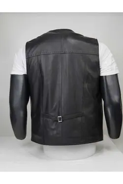 جلیقه چرم مشکی برند Savran Deri کد 1668817987