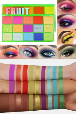 پالت سایه چشم صدف دار مات سبز رنگی برند MUJGAN کد 1668757932