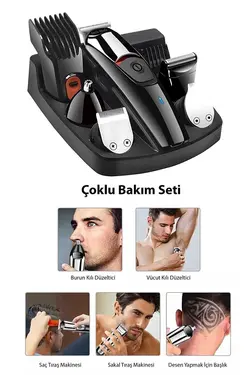 دستگاه مراقبت ریش ست ناف سر/مو جدید اصلاح برش لیزر نوک 50 مردانه پیشخوان برند GRUYS کد 1668736029