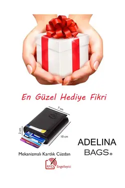 کیف پول اتوماتیک جا کارتی چرم مشکی آدلینا برند Newish کد 1668729979