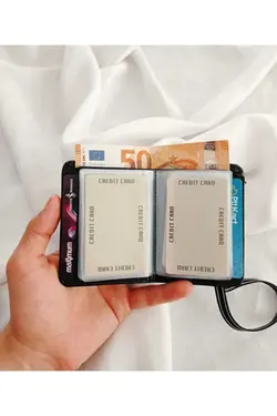 قسمته کوچک 200 .جای کارت و کیف پول،. مردانه چرم مشکی برند awilda.bags کد 1668730449