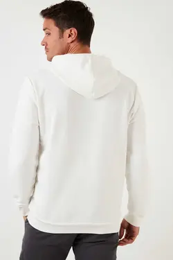 سوییشرت چاپ اسلیم فیت کلاهدار پنبه ای طرح‎دار مردانه برند Buratti کد 1669136676