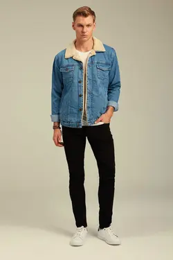 کت اسلیم فیت جین آبی برند COOL TARZ کد 1669135845