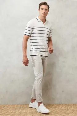 برش اسلیم فیت چینو جیبدار سنگی شلوار قالب تنگ مردانه برند Altınyıldız Classics کد 1669135540