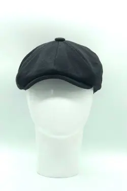 کلاه کشمیر زمستانی 8تکه پشمی مشکی برند Hoppe کد 1669188065