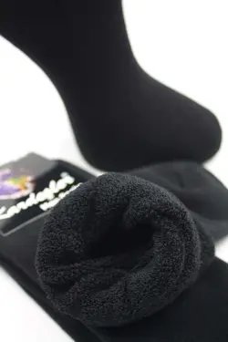 بسته جوراب حوله زمستانی حرارتی پنبه ای کلفت مشکی مردانه برند KARDEŞLER ÇORAP کد 1669282806