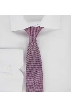 کراوات اسطوخودوس بافته شده دستمال طرحدار صورتی برند Elegante Cravatte کد 1669364707