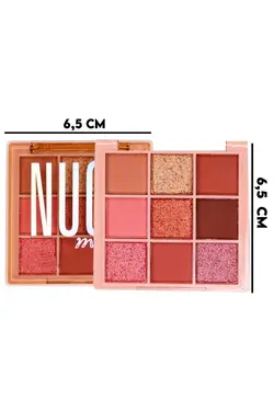 پالت سایه چشم حاوی صدف دار مات متوسط برند MUJGAN کد 1670049304