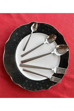ست ساده قاشق مدل 6نفره 30تکه برند Zagori کد 1669816562