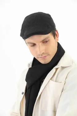 کلاه اسپرت زمستانی طرح‎دار خاکستری آنتراسیت برند Elif İç Giyim کد 1669742229