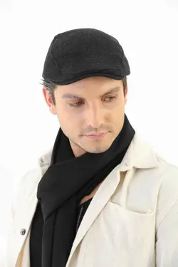 کلاه اسپرت زمستانی طرح‎دار خاکستری آنتراسیت برند Elif İç Giyim کد 1669742229