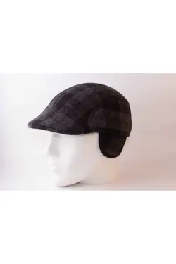 کلاه زمستانی طرح‎دار مخفی طوسی برند dericom کد 1669739888