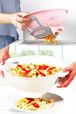 صافی سبزی میوه سینک ماکارونی پراتیک داخل هوشمند درب‎دار (پلاستیکی) برند Anadolu Saray Çarşısı کد 1670688277