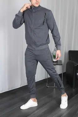 ست لباس راحتی دودی زیپدار مردانه برند 3MODA کد 1671168522