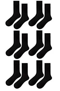 جوراب 6ست مردانه مشکی کلاسیک برند BERELCAN کد 1671426703