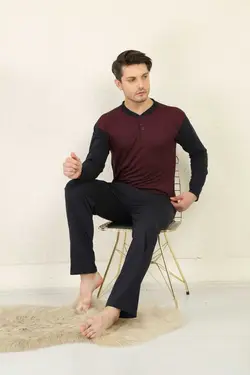 لباس راحتی جاکاردار 100پنبه ای مردانه برند Rimoli کد 1671950541