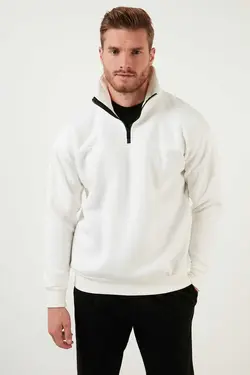 سوییشرت زمستانی مویی متناسب نرم پنبه ای داخل مردانه برند Buratti کد 1671901168