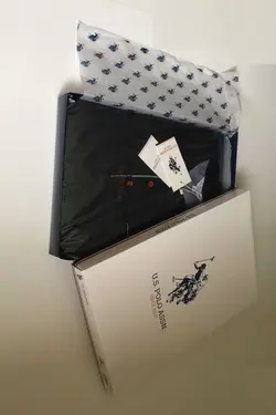 شلوارک پیژامه آستین کوتاه زرشکی مردانه برند U.S. Polo Assn. کد 1672555329