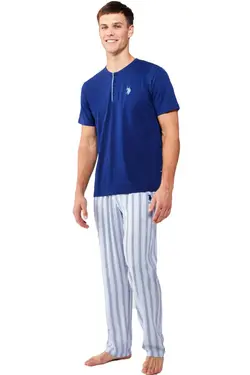 لباس راحتی تابستانی راه‎راه 100پنبه ای مردانه برند U.S. Polo Assn. کد 1672554938