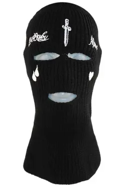 ماسک 3چشمه‎دار قلاب دوزی شده شسته مشکی برند zirve şapka کد 1673245413