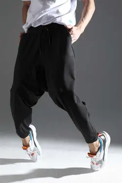 قالب جیب دار برش سند بادی طراحی ویژه گشاد مشکی برند DARK AND BRIGHT کد 1673416124