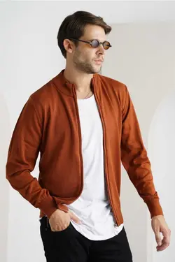 بافتنی تک نفره آجری مردانه برند Tarz Cool کد 1673706440