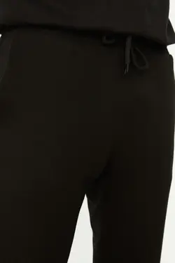شلوار راحتی متناسب مردانه طرح‎دار دوخته شده مشکی برند TRENDYOL MAN کد 1647099672
