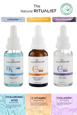 سرم مراقبت ویتامین ست پوست کلاژن اسیدی برند The Natural Ritualist کد 1674835908